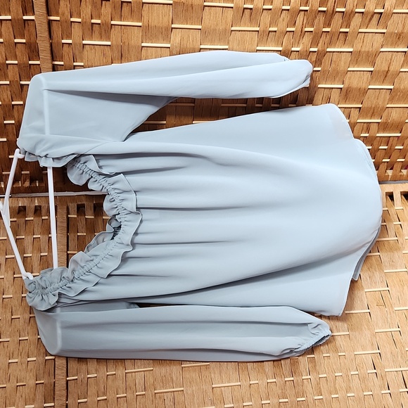 INC , Women's, Sheer, Ruffles Loose Workattire, Officewear Pistachio Color, Top - Picture 3 of 7